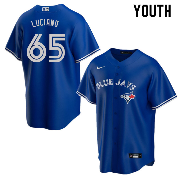 Nike Youth #65 Elvis Luciano Toronto Blue Jays Baseball Jerseys Sale-Blue